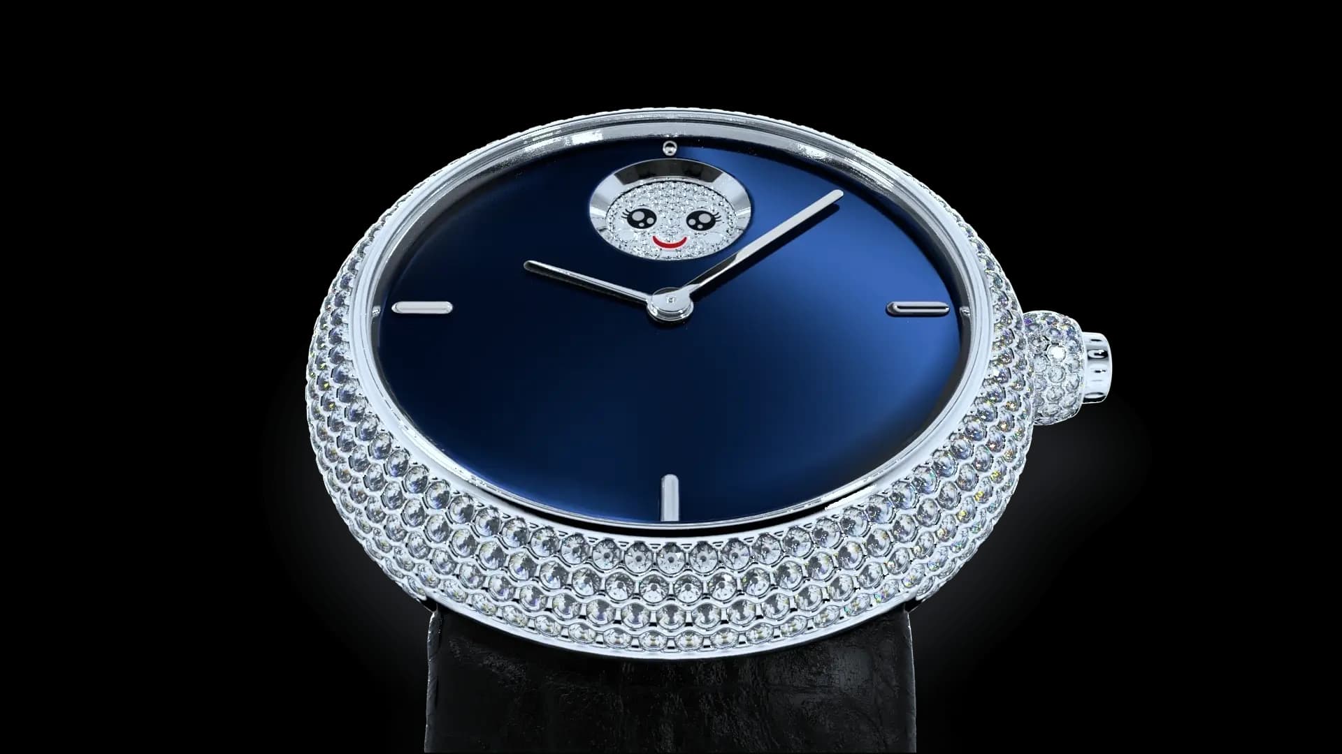 Emoji Light Diamonds Blue - View 2